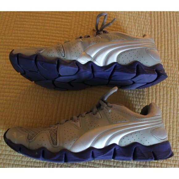 PUMA Women Shintai Cross-Training Running Shoes Sz: US 7 Gray / Purple - Picture 2 of 7